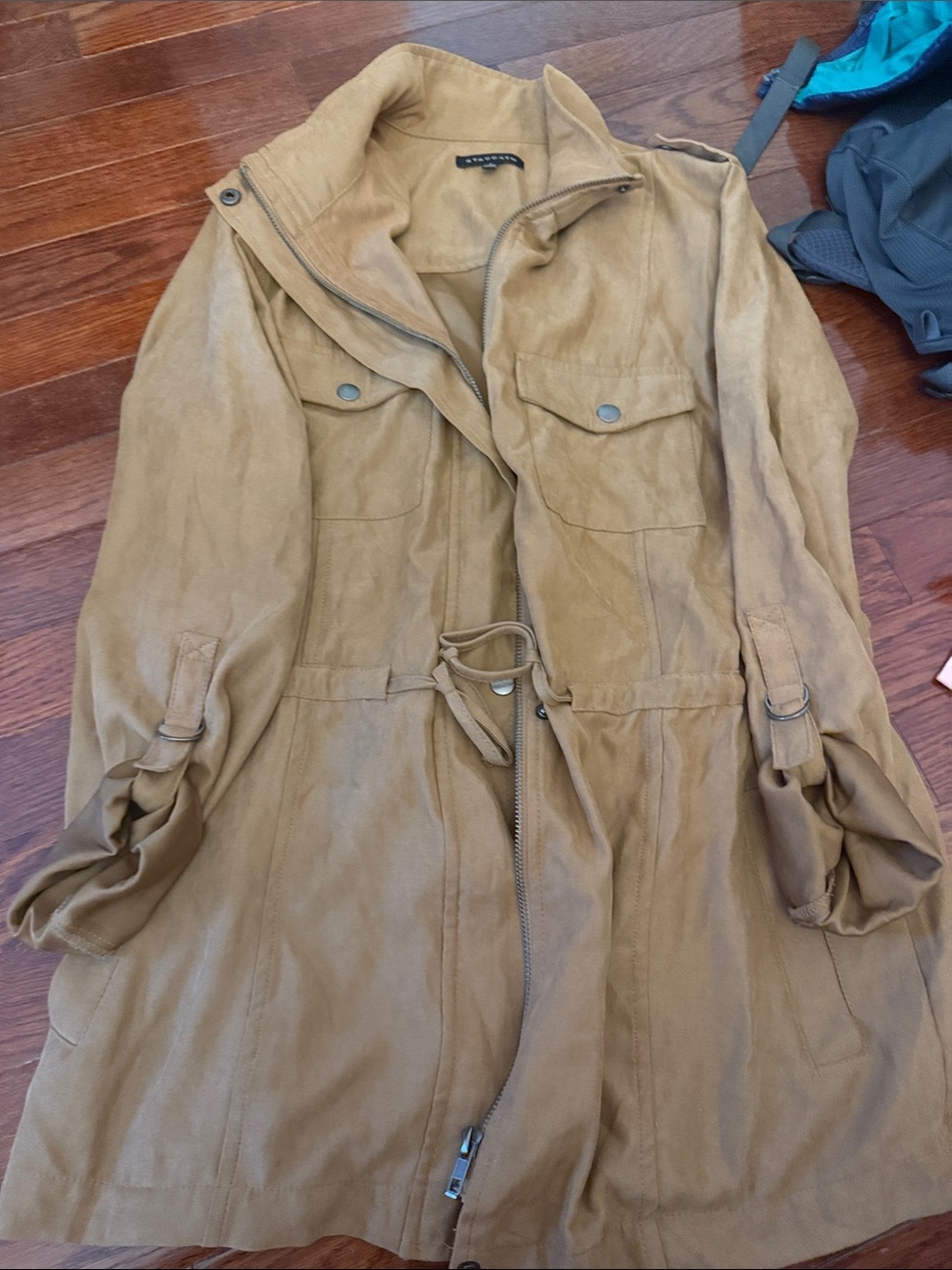 Staccato Tan Drawstring Waist Utility Jacket